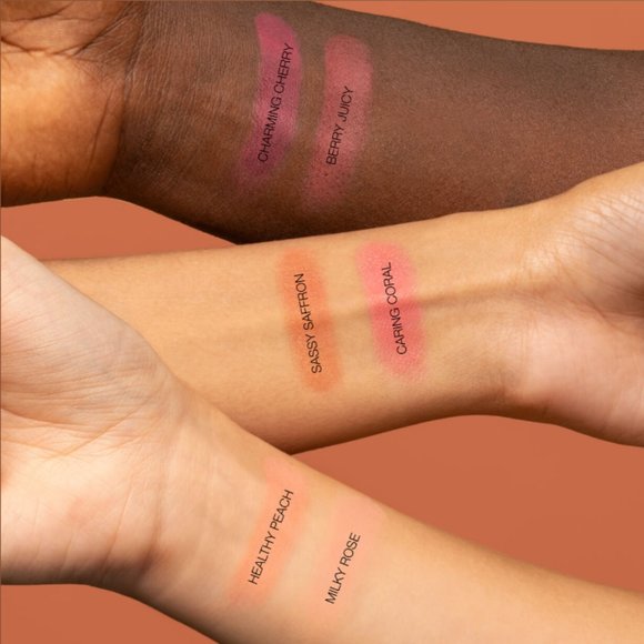 NWB* HUDA GLOWISH CHEEKY VEGAN BLUSH POWDER "SASSY SAFFRON" - Picture 3 of 3